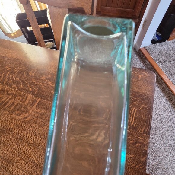 Vidrios San Miguel Square Handmade 12" Glass Vase - Picture 5 of 10